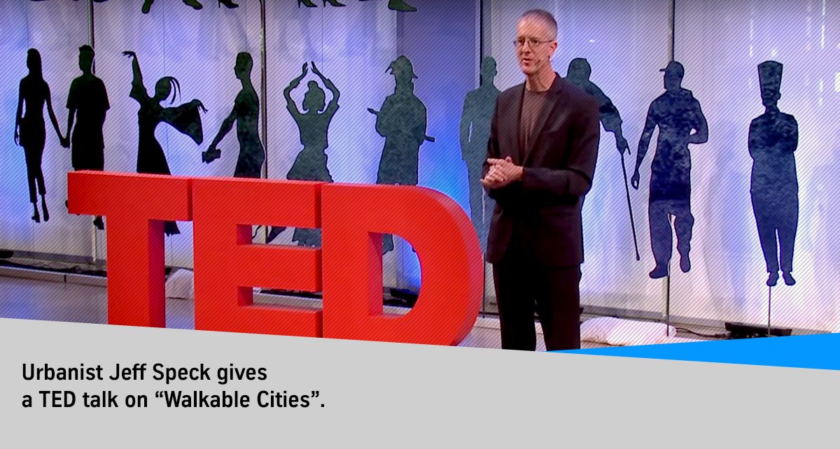 El urbanista Jeff Speck da una charla TED sobre «Ciudades transitables».
