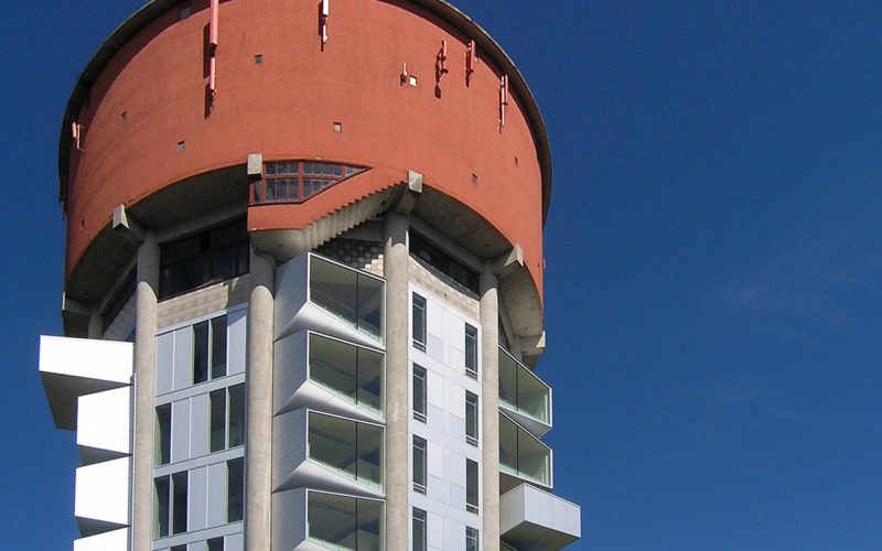 Der Jaegersborg-Wasserturm beherbergt jetzt Studenten anstelle von Wasser.