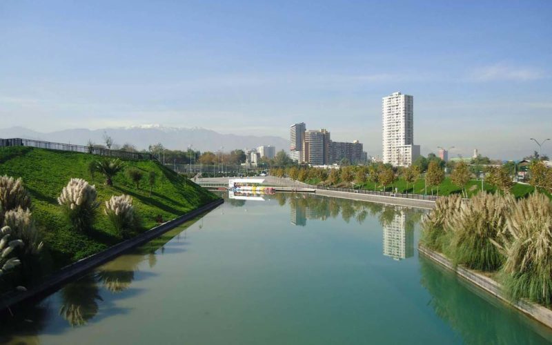 Parc fluvial Padre Renato Poblete, Santiago, Chili