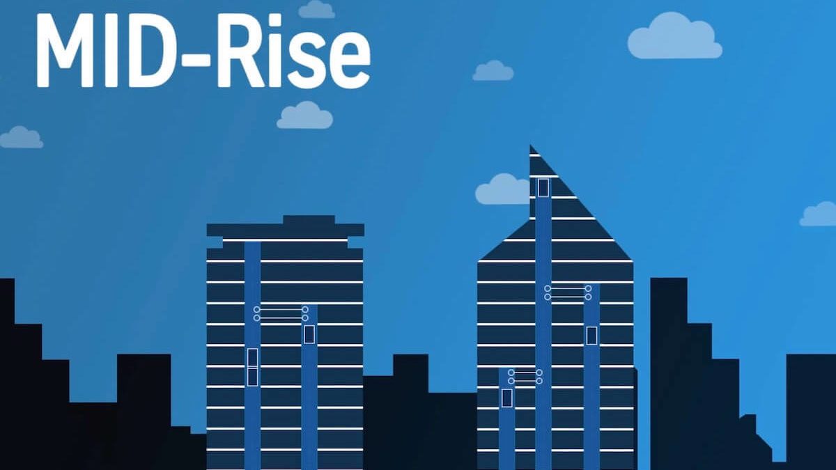 mid-rise buildings