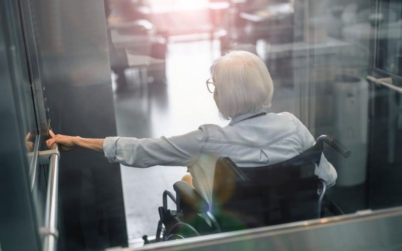 Elderly Lady Wheelchair