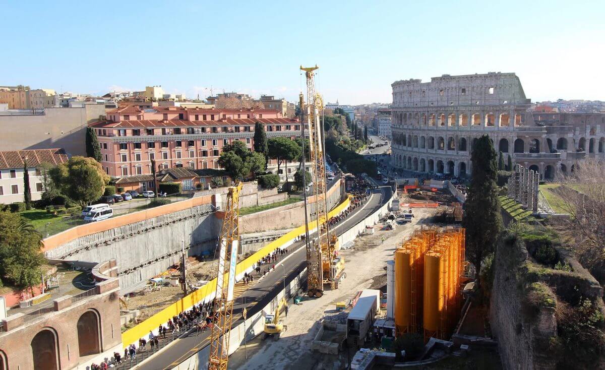 Rome Colosseum Metro Station